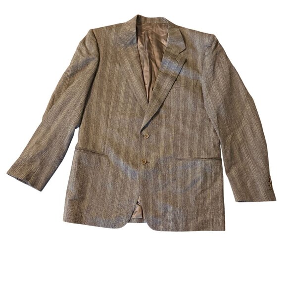 Canali Milano Mens 100% pure Wool Blend Herringbone Pattern Suit Jacket Blazer 4 - Picture 1 of 11